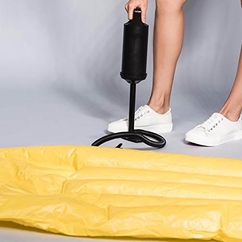 Portable Double Action Manual Air Pump with 3 Nozzles for Inflatables
