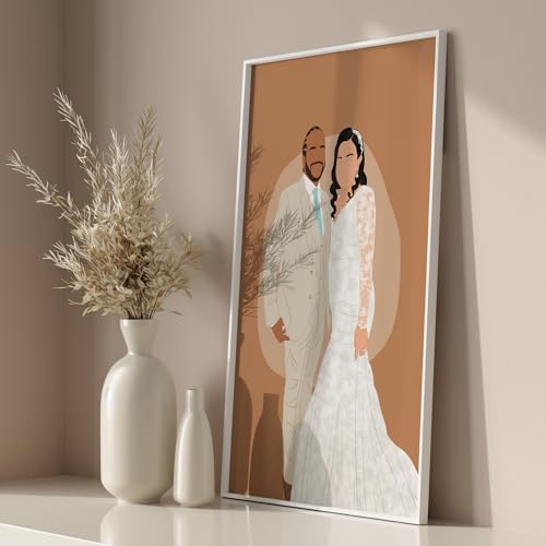 Custom Faceless Portrait Illustration Hand-Drawn From Your Photo