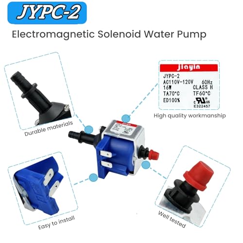 JYPC-2 Electromagnetic Solenoid Water Pump 110V-120V 16W for Appliances