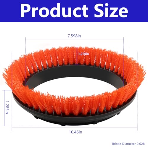 10.5-inch Heavy-Duty Floor Scrub Brush for Tile and Resilient Surfaces