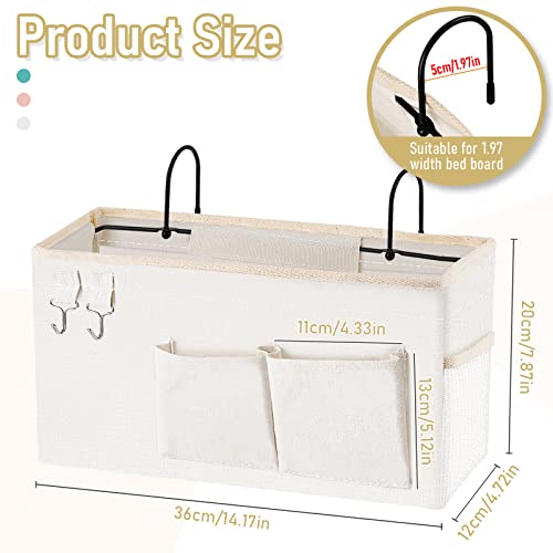 Bedside Hanging Storage Organizer for Dorms, Bunk Beds and Hospital Rails