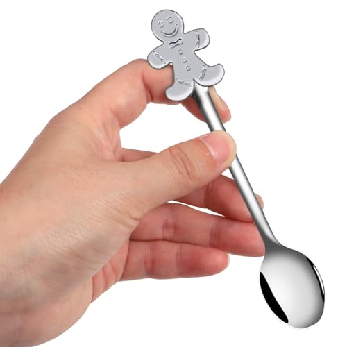 Aneco 24-Piece Christmas Mini Spoon Set Stainless Steel Coffee Tea Spoons with Storage Bag