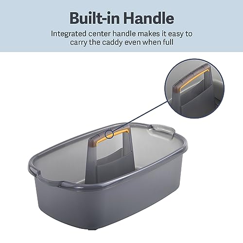 Plastic Cleaning Storage Caddy with Handle - Multipurpose Organizer Tote