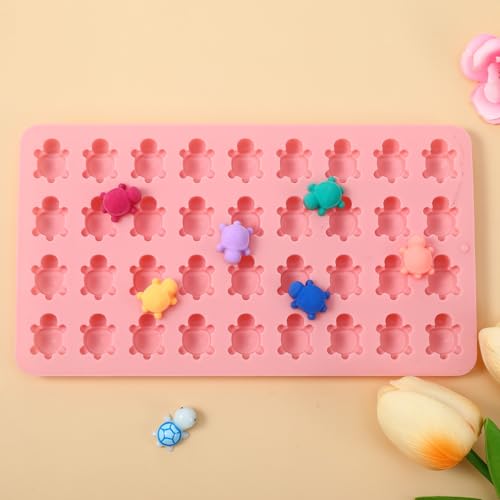2 Pcs Mini Turtle Silicone Mold for Chocolate, Candy & Gummy Makes