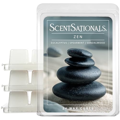 Eucalyptus & Spearmint Scented Wax Melts - 24 Long Lasting Fragrance Cubes
