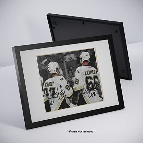 Autographed Sports Memorabilia Photo - Mario Lemieux & Sidney Crosby Wall Art