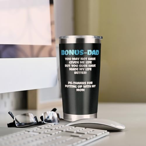Fatbaby Bonus Dad 20oz Tumbler - Funny You May Not Have Given Me Life Gift Cup
