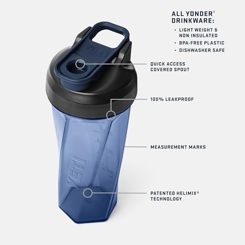 Protein Shaker Bottle 27oz Portable Vortex Blender Cup Charcoal
