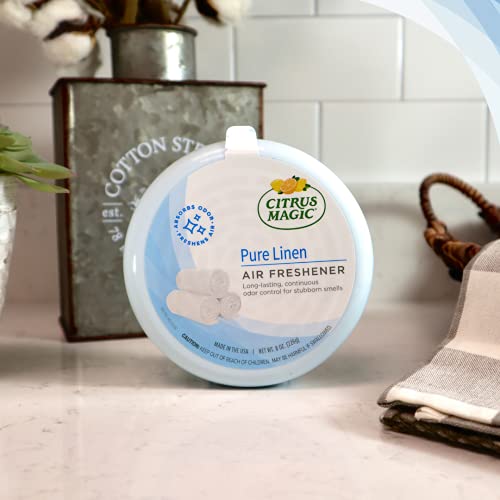 Solid Air Freshener & Odor Eliminator, Pure Linen Scent, 8 oz (3-Pack)