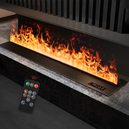 Water Vapor Fireplace Recessed 31.5 Inch with Dual Water System