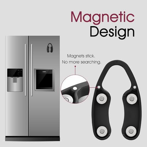 GOBETTER 2 Pack Black Wine Foil Cutters with Magnetic Design, Ergonomic & Reusable