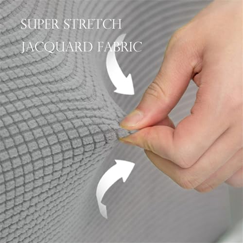 Soft Jacquard Bed Headboard Cover - Stretch Slipcover for Queen & King Size