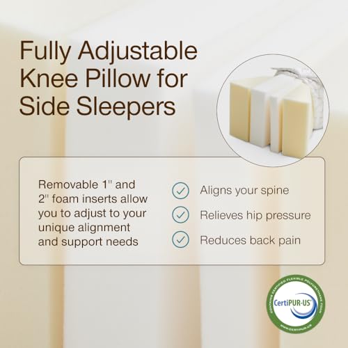 Adjustable Leg Support Pillow for Side Sleepers - Orthopedic Knee Pillow