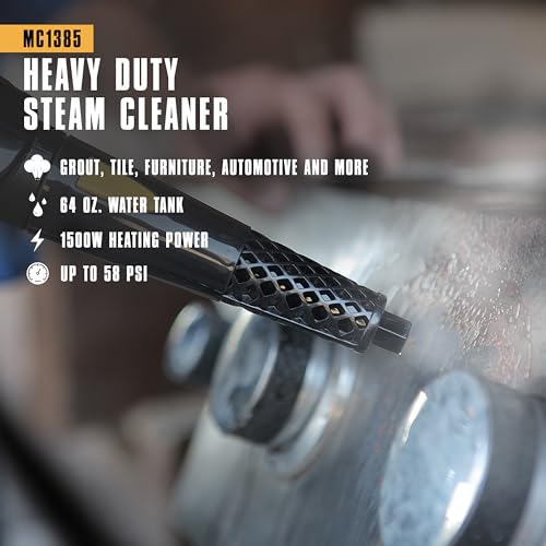 McCulloch MC1385 Deluxe Canister Steam Cleaner with 23 Accessories
