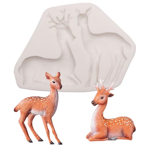 Christmas Deer Silicone Mold 3D Elk Fondant & Chocolate Cake Decorating Tool