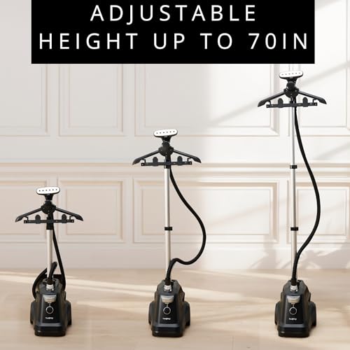 1800W Professional Standing Garment Steamer with 3L Tank & Wheels