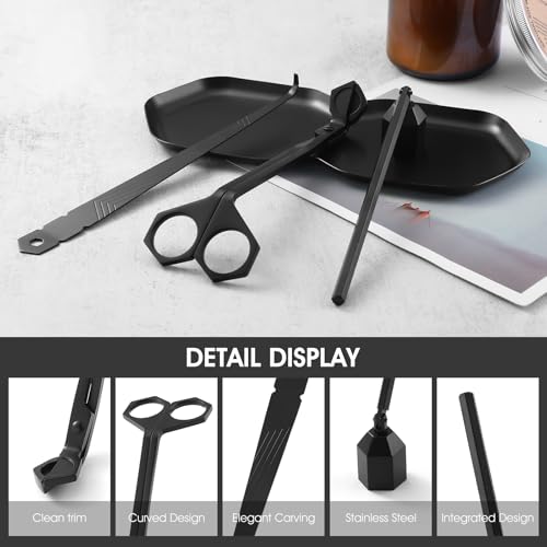 Candle Accessory Kit - Wick Trimmer, Snuffer & Dipper Set