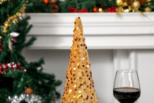 SANPLMG 3-Pack Glitter Gnomes Christmas Wine Bottle Covers - Santa & Snowman Decor