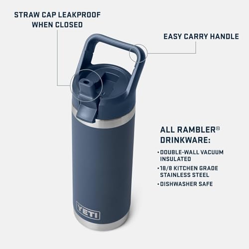 18 oz Insulated Stainless Steel Water Bottle with Straw Cap