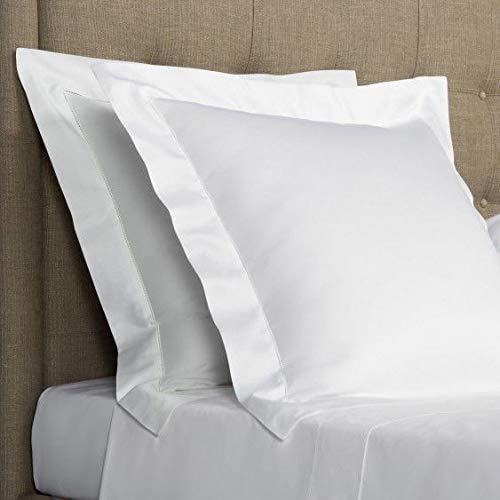Set of 2 Egyptian Cotton Euro Sham Covers, 26x26 Square Pillow Shams