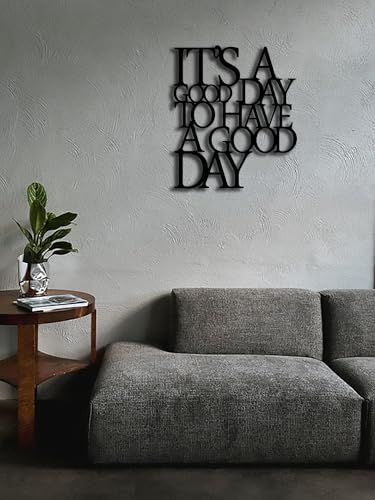 Motivational Metal Wall Art - It's A Good Day Inspirational Wall Decor