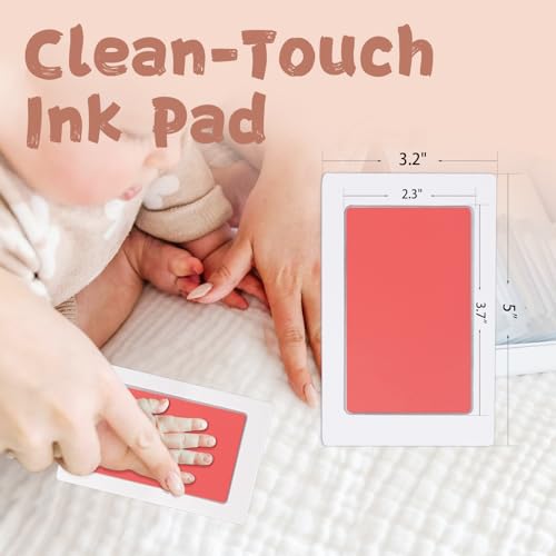 Inkless Baby Hand and Footprint Kit - Clean-Touch Paw Print Pad (4 Pack)