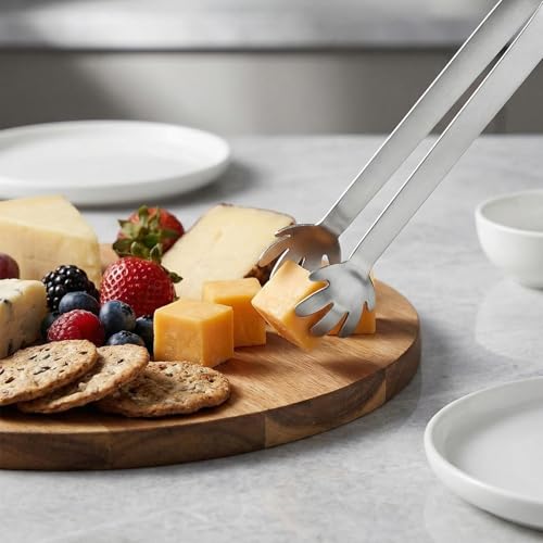 Mini Stainless Steel Ice Tongs Set of 4 - 4.7 Inch Serving & Bar Tongs