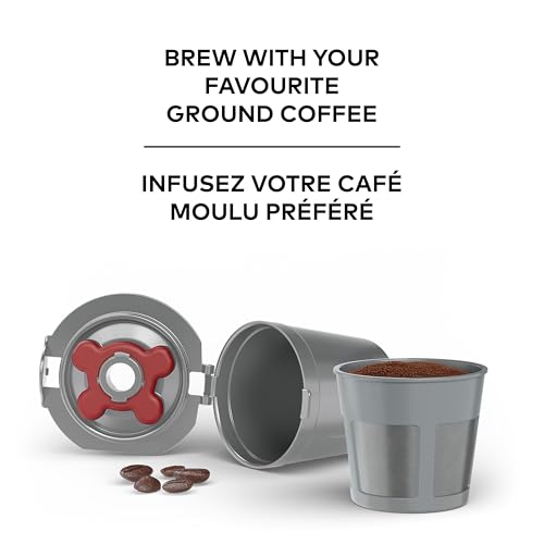 Universal Reusable Single-Serve Coffee Filter Mesh Basket for Ground Coffee