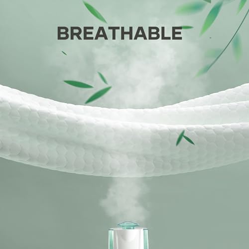 OhGeni Queen Waterproof Mattress Protector - Cooling Breathable Bamboo Pad