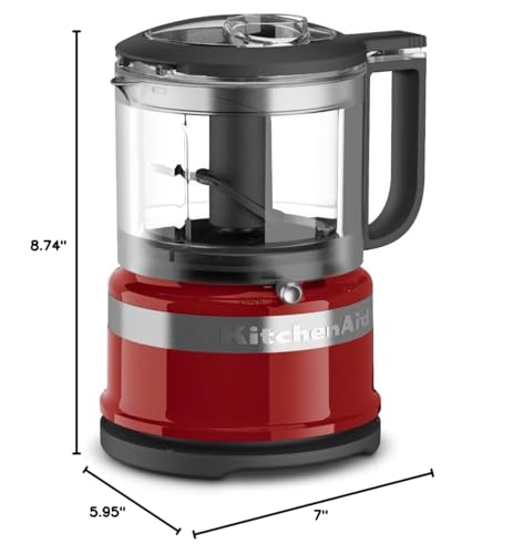 3.5 Cup Compact Electric Food Chopper with 2 Speeds & Drizzle Basin