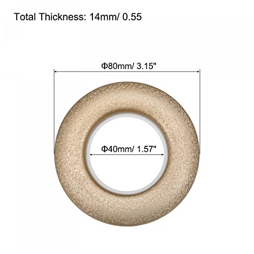 24 Pack Plastic Curtain Grommets, 1-9/16 Inch Inner Diameter, Gold Tone
