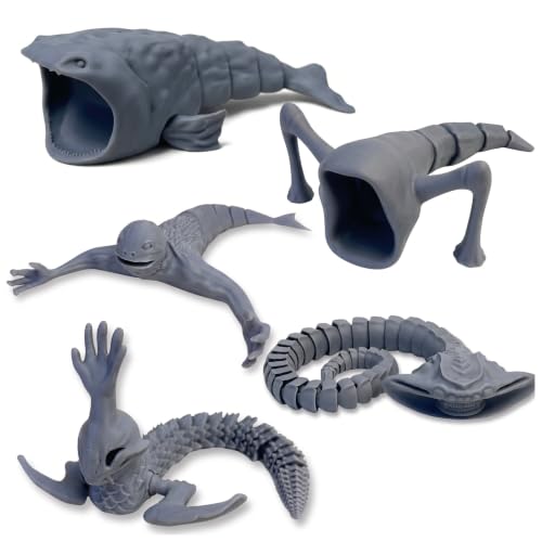 Cryptid Sea Monster Figures - Eldritch Deep Ocean Creature Statues