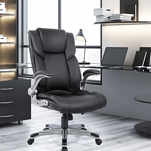 Ergonomic High Back Executive Office Chair with Inflatable Lumbar Support