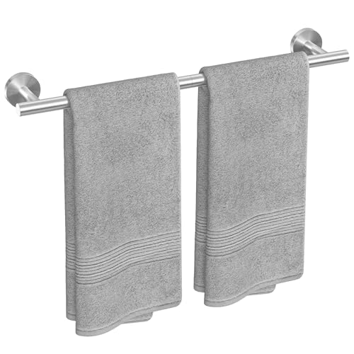 USHOWER 24-Inch Brushed Nickel Bathroom Towel Bar, Wall Mounted Stainless Steel