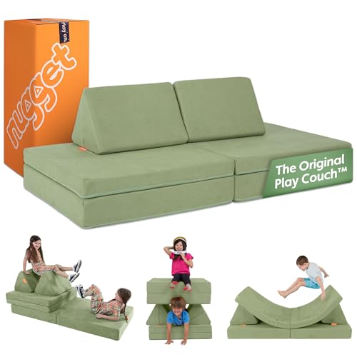 Modular Foam Kids Play Couch - Convertible & Washable Playroom Sofa