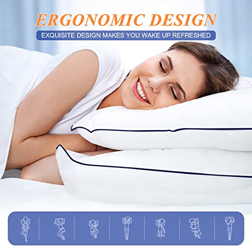 Cooling Down Alternative Bed Pillows Set of 2 - Standard Size 43x66CM
