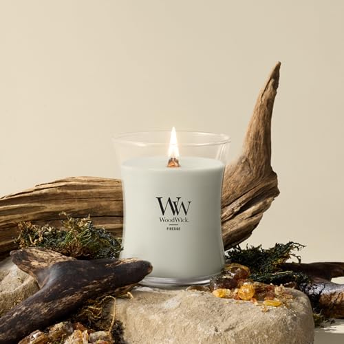Fireside Scented Soy Blend Candle with Crackling Wood Wick, 9.7 oz