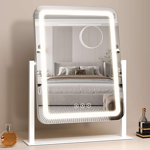 Vanity Mirror with Lights,13.1"×16.7"LED Makeup Mirror,Lighted
