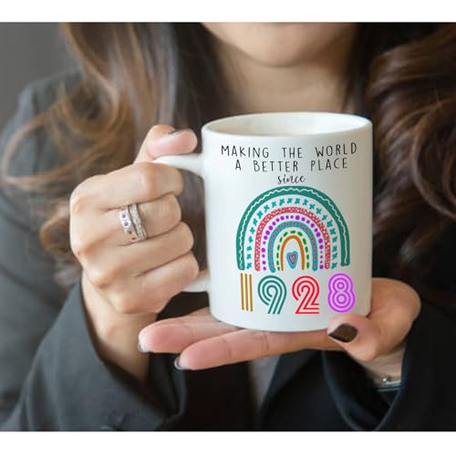 SIUNY 1928 98th Birthday Coffee Mug for Women Men - Funny Gift 11oz