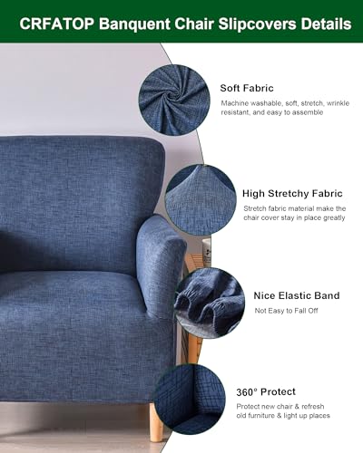 Stretch Accent Chair Cover with Arms - Washable Pet-Friendly Slipcover