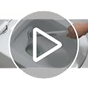oshang Disposable Toilet Brush with Holder and 14 Refills