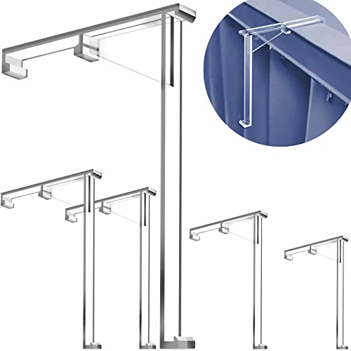 3.5 Inch Vertical Blind Valance Clips - Clear Plastic Replacement Parts (4PCS)