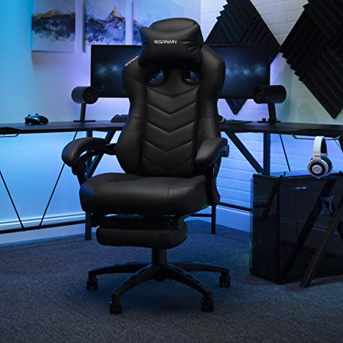 Ergonomic Gaming Chair with Footrest, Lumbar Support and 155° Recline