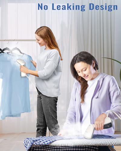 Portable Handheld Garment Steamer - 1000W Fast Heat-Up Wrinkle Remover