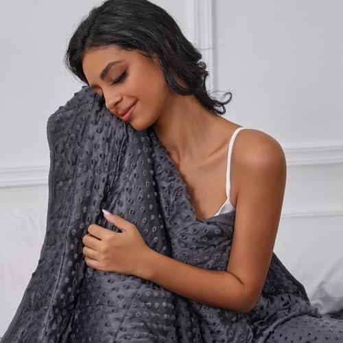 15 lb Weighted Blanket for Adults - Soft Crystal Velvet, 60x80