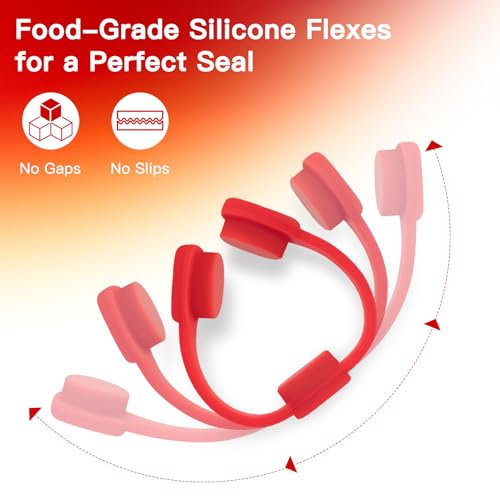 Magnetic Air Fryer Parchment Paper Clips - Heat-Resistant Silicone Buckles