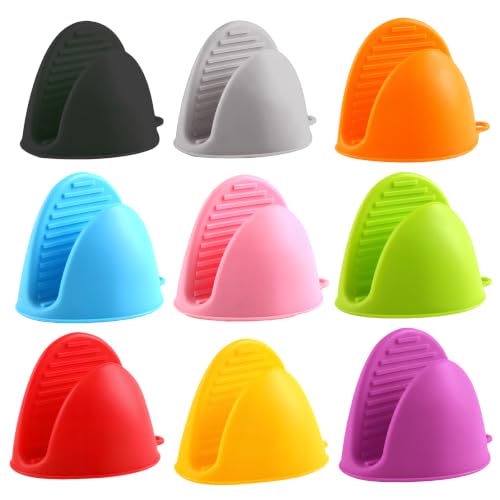 Mini Silicone Oven Gloves - Heat Resistant Finger Protector for Cooking