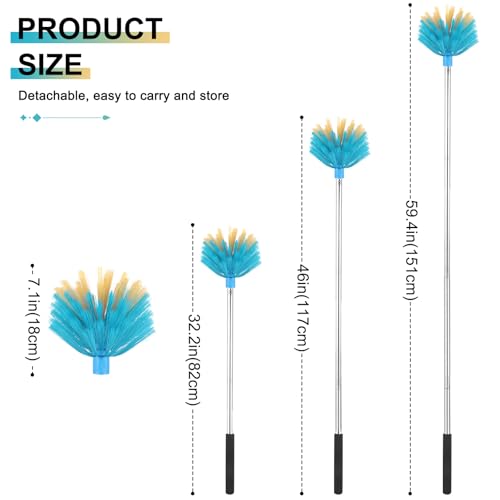 Cobweb Duster with Extension Pole - Extendable High Ceiling Brush