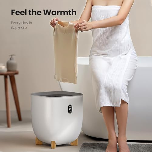 25L Large Towel Warmer Bucket with LCD Display and Auto Shut-Off