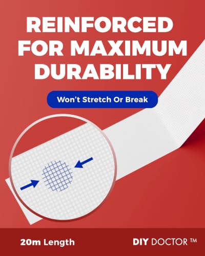 Heavy Duty Double Sided Carpet Tape - 20m x 21mm Extra Strong Rug Adhesive